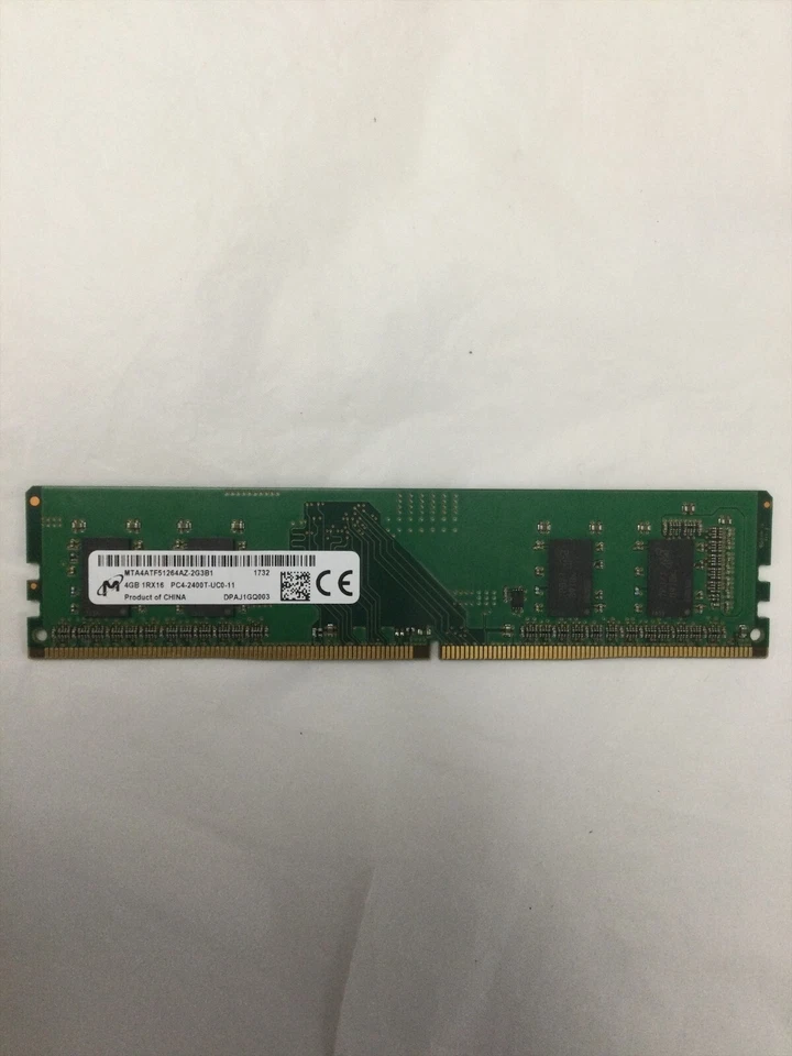 Micron 4GB 1Rx16 PC4-2400T (MTA4ATF5126AZ-2G3B1) - Image 1 of 1