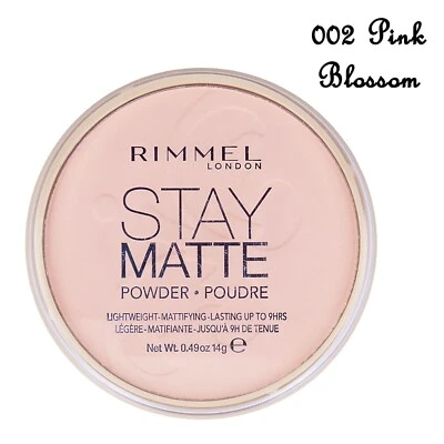 RIMMEL London Stay Matte Long Lasting Shine Pressed Face Powder 14g Pink Blossom - Image 1 of 4