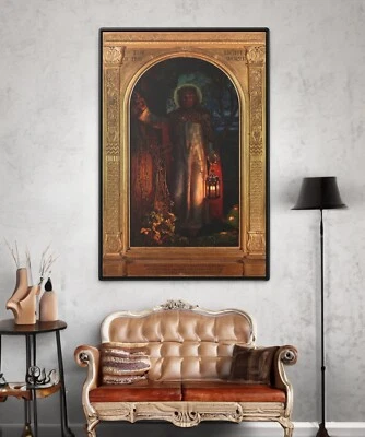 Arte de pared en lienzo/póster La luz del mundo de William Holman Hunt Foto 1 de 2
