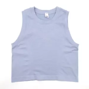 Camiseta sin mangas recortada acanalada azul Z by Zella para mujer extra pequeña elástica gimnasio atlético - Imagen 1 de 11