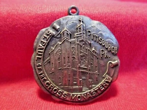 Antique Passionist Medal St Paul Monastery Diamond Jubilee Pittsburgh 1852-1927 - Picture 1 of 2