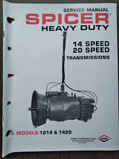 New Dana Spicer Transmission Service Manual for Models 1214 & 1420 14/20 Speed
