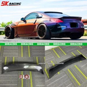 Fits Nissan 350Z 03-08 Gloss /Carbon Fiber Rear Trunk Spoiler Wing Ducktail Lip - Picture 1 of 23