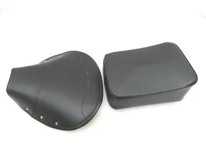 New Faux Leather Vespa Vbb,Super,Px,Rally Front And Rear Seat Cover Set (Black) - Picture 1 of 6