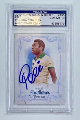 2013 Allen & Ginter PELE On Card Auto Autograph - BRAZIL 🔥 PSA 10 / Certified  - Image 1 of 4
