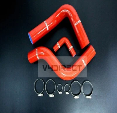 RED Silicone Radiator Cool Hose 1964-1968 Ford MUSTANG Cobra SHELBY 289-302 3PLY - Image 1 of 2