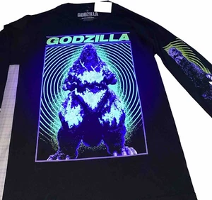 Godzilla Toxic Glow In The Dark Long Sleeve T-Shirt - Picture 1 of 11