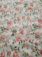 Waverly "Grace" Upholstery Fabric Approx 5.5 yards floral print striped 55x204