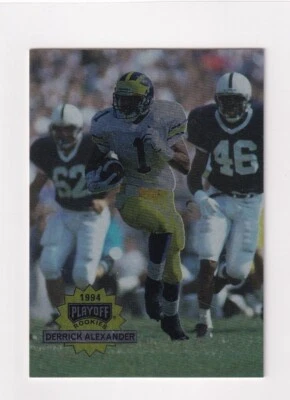 1994 Playoff Football - Rookies # 296 Derrick Alexander - Image 1 of 2