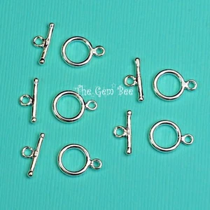 9mm 925 Sterling Silver Toggle Clasps (5) - Picture 1 of 4
