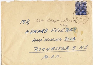 Germany 1948 #612 50pf Overprint Allied Zone Occupation Cover Munich to USA - Picture 1 of 1