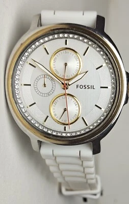 Reloj Fossil Chelsey Multifunción Dos Tonos Acero Inoxidable Mujer Foto 1 de 4