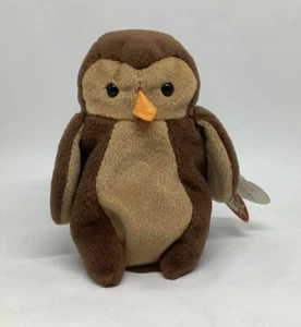 TY Beanie Baby HOOT THE OWL 1995 Retired Rare Tag Errors Mint Vintage - Picture 1 of 8