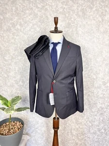 NWT! Linea Sartoriale Dark Blue 150'S Wool Half Lined Suit 40, EU 50 W35 L31 - Imagen 1 de 17