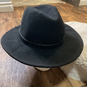 Sombrero negro de lana Treasure & Bond banda tejida talla única - Imagen 1 de 8