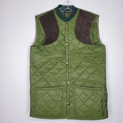 Vintage Original British Thorndale Garment Quilted Medium Hunting Shooting Vest - Image 1 of 4