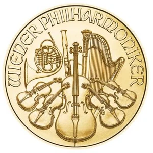 2025 25 Euro Austrian Gold Philharmonic .9999 1/4 oz Brilliant Uncirculated - Picture 1 of 2