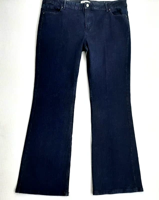 Pantalones de mezclilla para mujer Route 66 talla 34 Ins 31,5 azul bota ajustada elástica tiro alto oscuro Foto 1 de 4