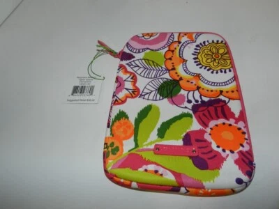New VERA BRADLEY Tablet E-Reader Sleeve Case Zip Around NWT Clementine 6”x8.5” - Image 1 of 2
