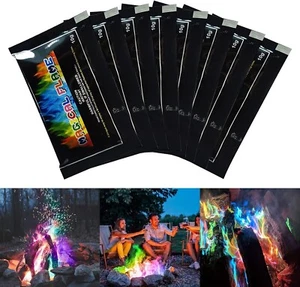 Buntes Feuer, Buntes Feuerpulver, Magic Fire Pulver, Bunte Flamme Farbwechsel Po - Bild 1 von 8