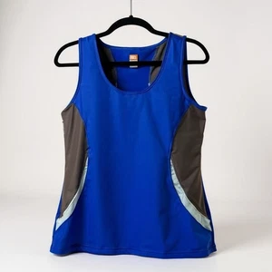 Lucy Womens Blue & Gray Lucy Tech Racerback Tank Top M - Picture 1 of 6
