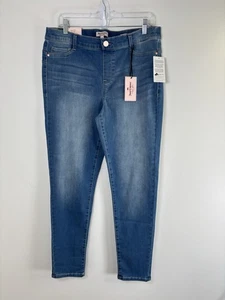Juicy Couture Jegging Jeans 14 Pull On Blue Denim Skinny Leg Mid Rise 34x29 - Picture 1 of 13
