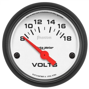 AutoMeter for Phantom 52mm 8-18V Electronic Voltmeter Gauge - Bild 1 von 4