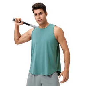 Men's Loose Fitting Summer Solid Color Fitness Vest Breathable Training Vest - Picture 1 of 28