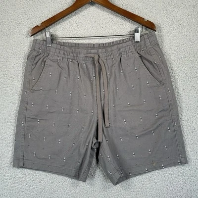 Pantalones Cortos Jachs Para Hombre Talla M Gris Estampado Azteca Informales Preppy Playa Tropical Resort Foto 1 de 4