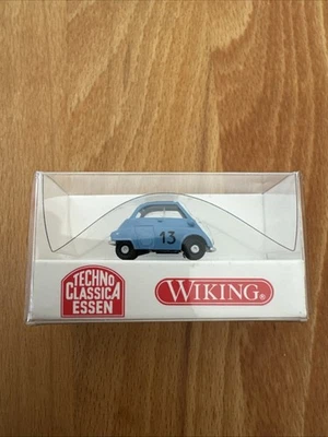 Wiking H0 808 03 Modellauto BMW Isetta 4-Rad Blau 1:87 - Bild 1 von 3