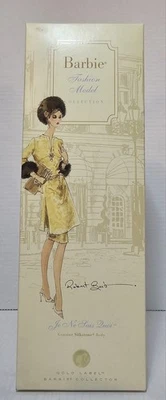 NRFB Barbie Silkstone "Je Ne Sais Quoi" Doll 2008 Gold Label Mattel #L9598 - Image 1 of 4