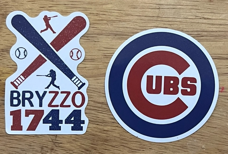Chicago Cubs Bryzzo Sticker  Size:2.5”X 2.5”inch. *Glossy*. Free Ship W/ Track - Image 1 of 1