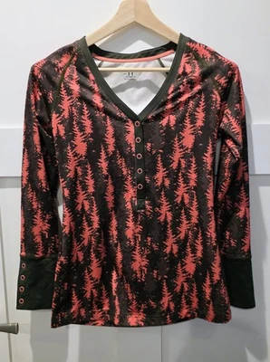 Under Armour розовый коричневый дерево камуфляж Coldgear резинке охоты Топ женщин M Henley  - Изображение 1 из 4