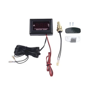 12V/24V Auto Car LED Digital Display Water Temperature Temp Gauge Meter + Sensor - Picture 1 of 12