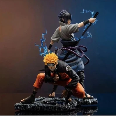 NARUTO Figurine Uzumaki Sasuke Uchiha Figure Statue Model Collection Anime Gift - Image 1 of 4