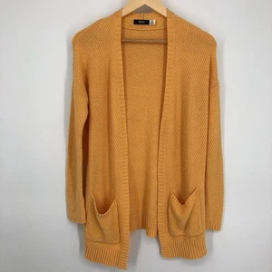 BDG Damen Strickjacke Pullover Größe Small buttergelb vorne offen Taschen Schlitze - Bild 1 von 11