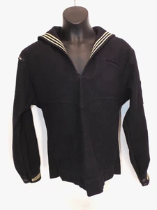Uniforme de la Marina de los Estados Unidos Top 100% Lana USS Bordelon Ship Naval Clothing Depot - Talla 36R - Imagen 1 de 18
