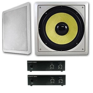 Acoustic Audio HDS10 Flush Mount Subwoofers with 10" Speaker and Amps 2 Pack - Picture 1 of 5