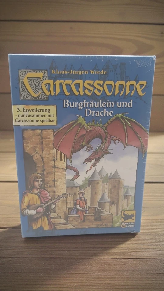Carcassonne - 3.Erweiterung Burgfräulein und Drache - NEU / OVP - Bild 1 von 1