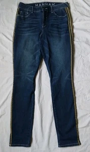 Hannah Skinny Jeans With Side Stripe Grunge Women's Size 8 - Picture 1 of 10