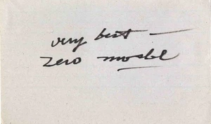ZERO MOSTEL (+1977) - Schauspieler - Tony Award / Fiddler on the Roof - Autogramm - Bild 1 von 1