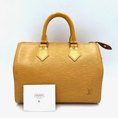 Bolso de Mano Louis Vuitton Speedy 25 Epi Amarillo Tassili M43019 USADO Auténtico #SP0966 Foto 1 de 4