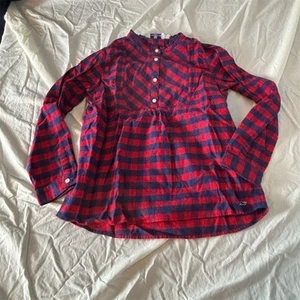 Camicia di flanella Vineyard Vines bambina a quadri di bufalo taglia 14 manica lunga - Foto 1 di 6