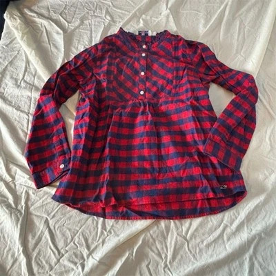 Camisa de franela a cuadros búfalo talla 14 manga larga Vineyard Vines para niñas Foto 1 de 4