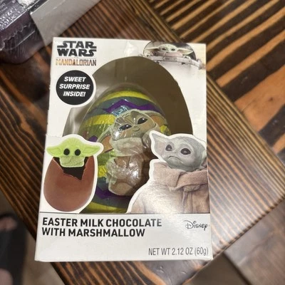 Star Wars Mandalorian Easter Chocolate Egg w/Marshmallow & Surprise 2.12 oz 1B - Image 1 of 2