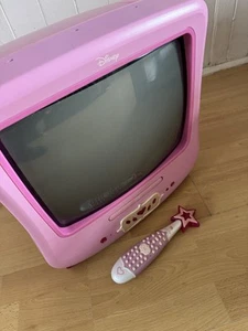 Disney Princess DVD CRT TV -13" Retro Television (2006) RARE - Spares or Repairs - Picture 1 of 8