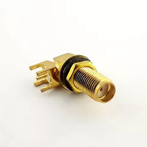 1pcs PC Board PCB Mount SMA Female Jack Nut Bulkhead Right Angle RF Connector - Bild 1 von 6
