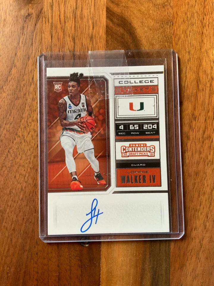 A74,400 - 2018-19 Panini Contenders Draft Picks #63 Lonnie Walker IV Auto RC - Image 1 of 1