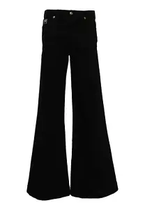 NUEVO CON ETIQUETAS VERSACE JEANS COUTURE NEGRO PIERNA ANCHA JEANS 77HAB506 CDW00 - Imagen 1 de 4