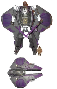 Transformers Star Wars MACE WINDU Jedi Starfighter 2006 crossovers Complete 2005 - Picture 1 of 5